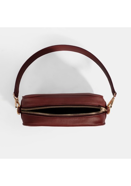 Kadın Bordo Omuz Askılı El Çantası