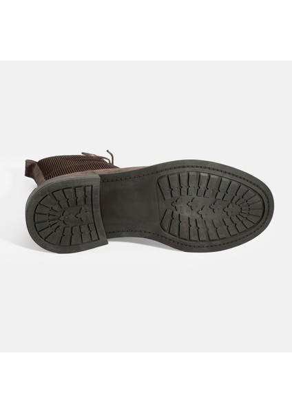 Kadın Vizon Lastik Detaylı Bağcıklı Süet Postal Bot fırsatları