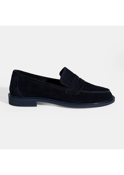 Kadın Lacivert Süet Loafer fiyatları