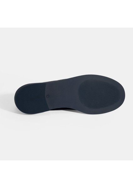 Kadın Lacivert Süet Loafer fırsatları