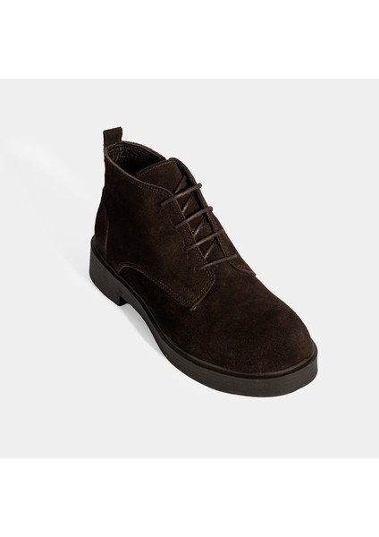 Kadın Kahve Bağcıklı Süet Bot indirimleri