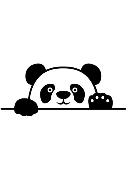Camdan Bakan Panda Sticker 20 x 8 cm