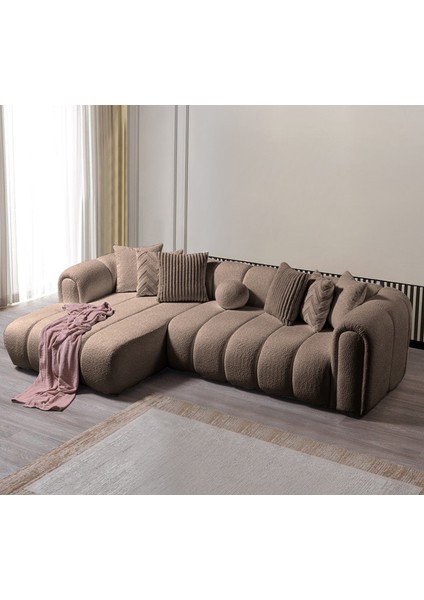 Nline Köşe Koltuk Takımı Kahverengi Sol Köşe fiyatları