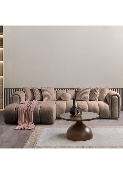 Nline Köşe Koltuk Takımı Kahverengi Sol Köşe modelleri