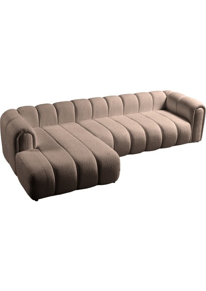Nline Köşe Koltuk Takımı Kahverengi Sol Köşe fırsatları