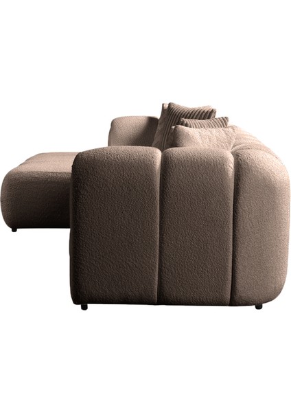 Nline Köşe Koltuk Takımı Kahverengi Sol Köşe