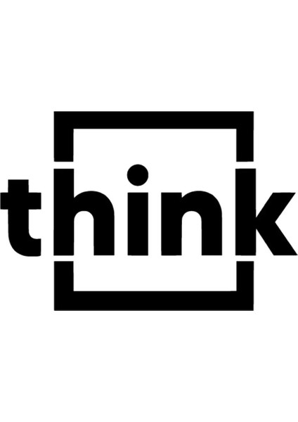 Think Sticker 10 x 7 cm