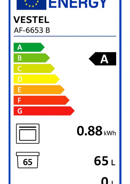 AF-6653 B-P 65 Litre Beyaz Ankastre Fırın fiyatları