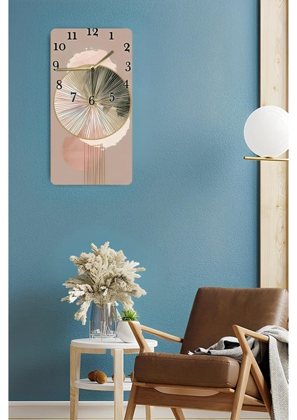 Mdf Dikdörtgen Modern Desenli Duvar Saati – 30X60 cm Uv Baskı– USD087 fırsatları