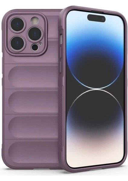 Bfs iPhone 15 Pro Kılıf Optimum Silikon - Mor