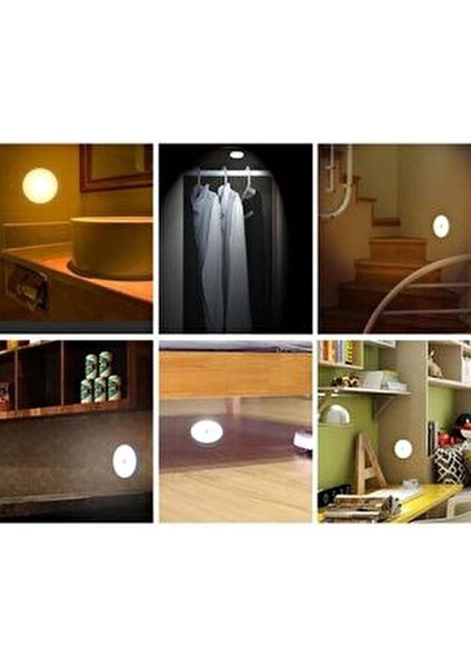 Hareket Sensörlü USB Şarjlı LED Işık Aydınlatma Lamba Mutfak Salon Merdiven Yatak Odası modelleri