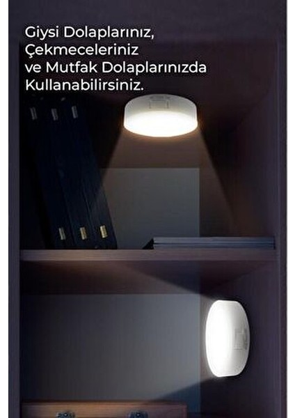 Hareket Sensörlü USB Şarjlı LED Işık Aydınlatma Lamba Mutfak Salon Merdiven Yatak Odası