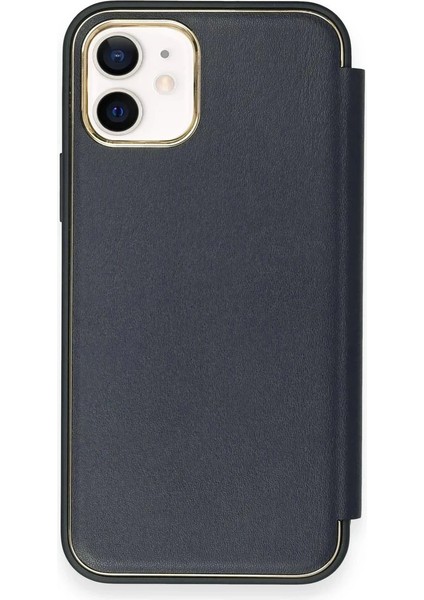 Bfs iPhone 12 Kılıf Dolpin Kapaklı - Lacivert modelleri