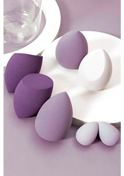 7'li Lila Tonları Kavanoz Makyaj Süngeri Seti fiyatları