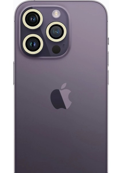 Bfs iPhone 12 Pro Max Neon Fosforlu Kamera Lens - Beyaz