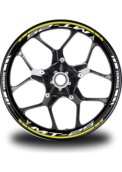 Beyaz Yamaha R1 Takım Jant Sticker Etiket