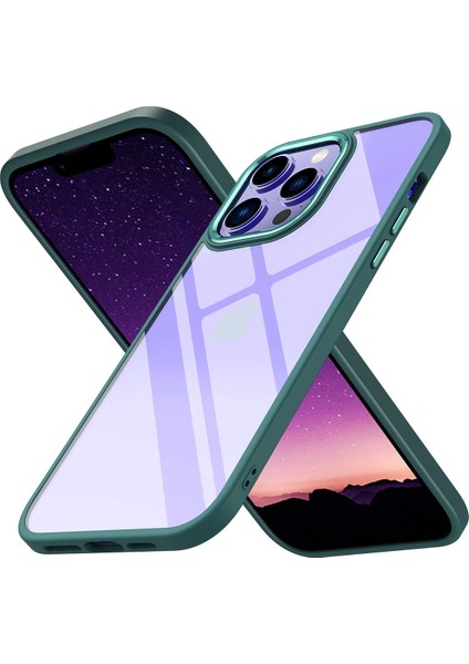 Bfs iPhone 14 Pro Kılıf Power Silikon - Koyu Yeşil