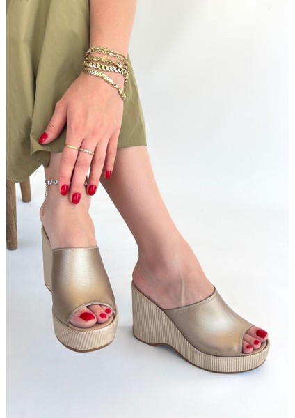 Tlay Bej Cilt Dolgu Topuk Terlik fiyatları