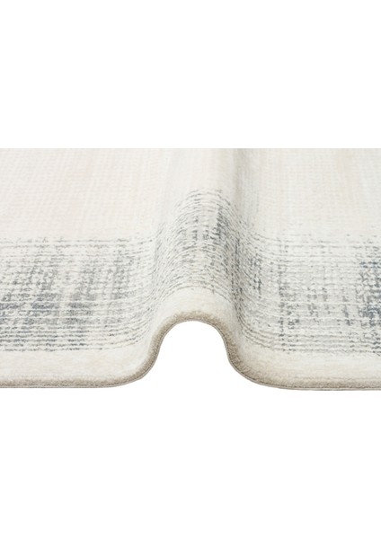 Lagos Xw Lgs 08 Krem Gümüş - Yıkanabilir Hav Vermez Modern Desenli Halı