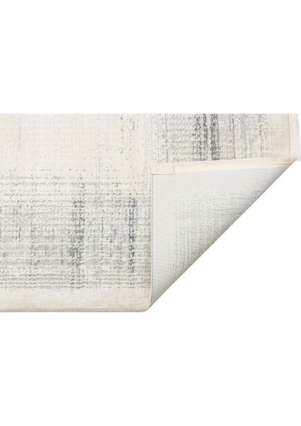 Lagos Xw Lgs 08 Krem Gümüş - Yıkanabilir Hav Vermez Modern Desenli Halı fırsatları