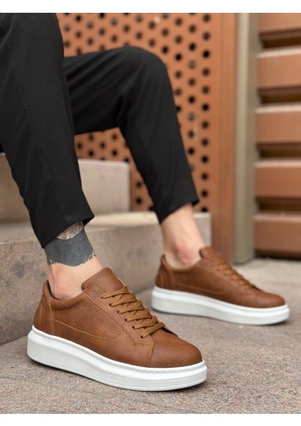 ET0423 Kalın Tırtık Yüksek Taban Taba Bağcıklı Spor Erkek Ayakkabı