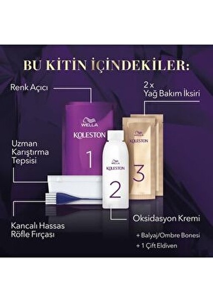Koleston Supreme Kit Saç Boyası Balyaj - Ombre Kiti indirimleri