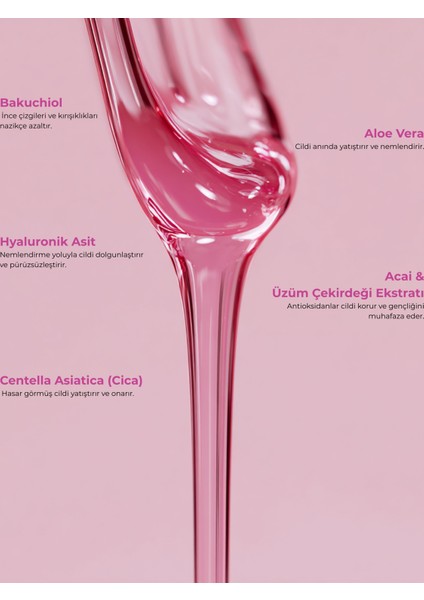 Bakuchiol Kırışıklık Karşıtı Yüz Serumu | 30ml | Doğal Retinol Alternatifi, Doğal ve Sıkı Bir Cilt İçin modelleri