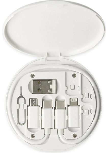 Bfs SN06 3in1 Kablo ve Kart Düzenleyici - Beyaz