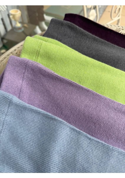 Laciel Paris Pamuk Tayt 2 Adet Mavi ve Mor