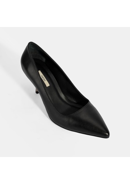 Kadın Siyah Deri Stiletto indirimleri