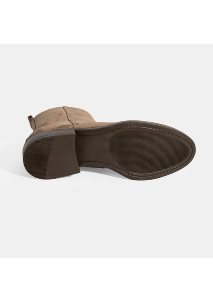 Kadın Kahve Fermuarlı Süet Deri Bot fırsatları