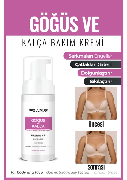 Göğüs Kalça büyütücü, Dikleştirici Dolgunlaştırıcı Sıkılaştırıcı1 Çatlak1 Giderici Koruma Bakım Kremi