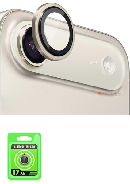 iPhone 17 Air Uyumlu Kamera Lens Koruyucu Temperli Cam Tam Koruma