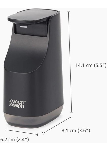 Slim Kompakt Sıvı Sabunluk Mat Siyah indirimleri