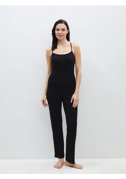 Lcw Dream Siyah U Yaka Düz Askılı Kadın Atlet modelleri