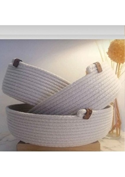 Hasır Sepet Seti 3'lü Çok Amaçlı Mutfak ve Banyo Organizeri Şık Tasarım modelleri