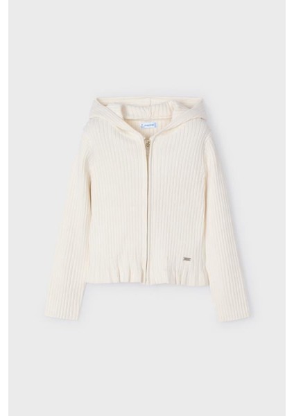 Kapşonlu Kız Hırka - Krem fiyatları