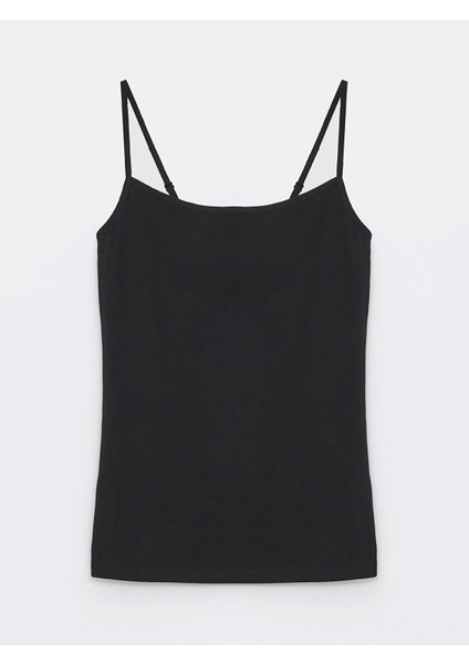 Lcw Dream Siyah U Yaka Düz Askılı Kadın Atlet