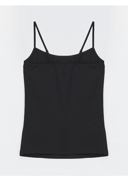 Lcw Dream Siyah U Yaka Düz Askılı Kadın Atlet