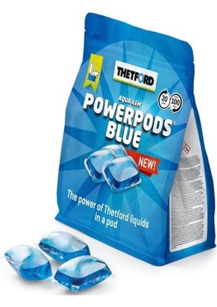 Powerpods Blue Kapsül Karavan Kirli Su Tankı Kimyasalı