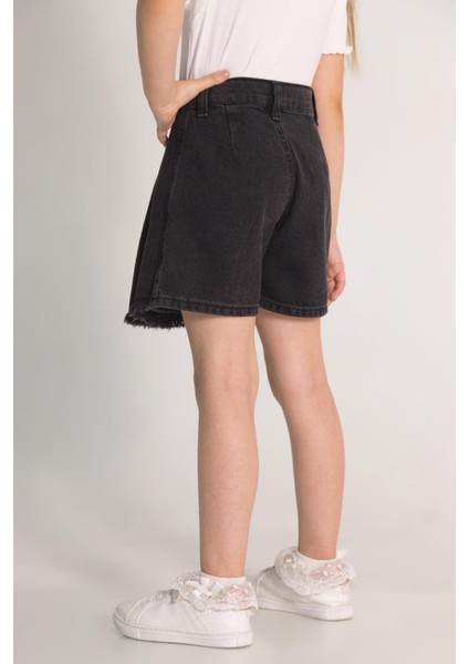 Dmb Püsküllü Kız Şort Etek - Siyah indirimleri