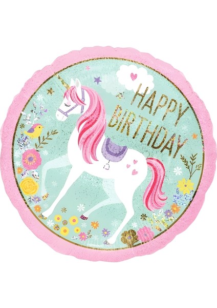 Pembe Unicorn Temalı Parti Balonu fiyatları