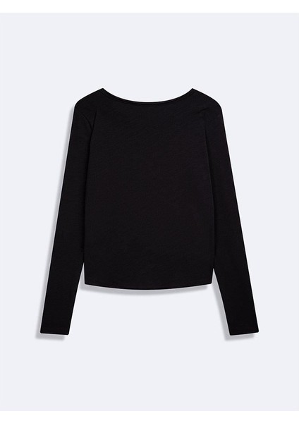 Ltb Tadomo Kadın Oval Yaka Uzun Kollu T-Shirt modelleri