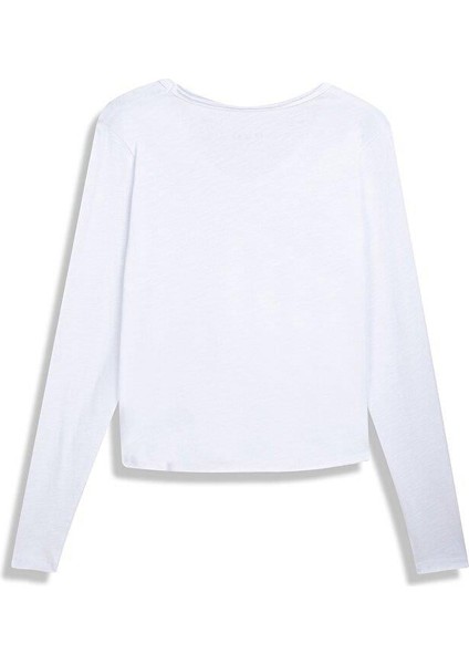 Ltb Pamara Kadın V Yaka Uzun Kollu T-Shirt modelleri