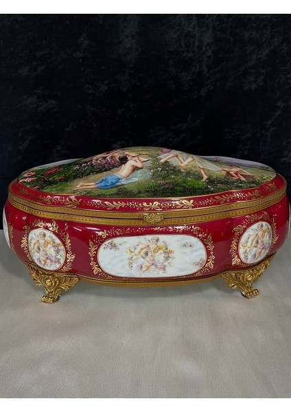 SEVRES Antika Porselen Sandık