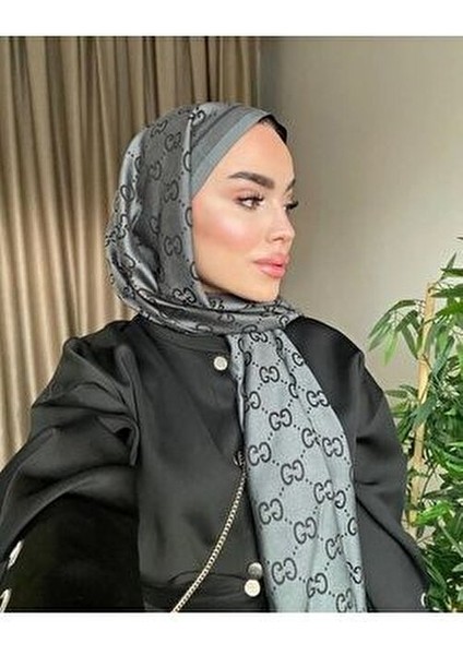 G Desenli Ipek Kaşmir Çift Taraflı Şal