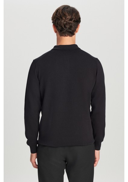 Pamuklu Standart Fit Normal Kesim Polo Yaka Triko Kazak indirimleri