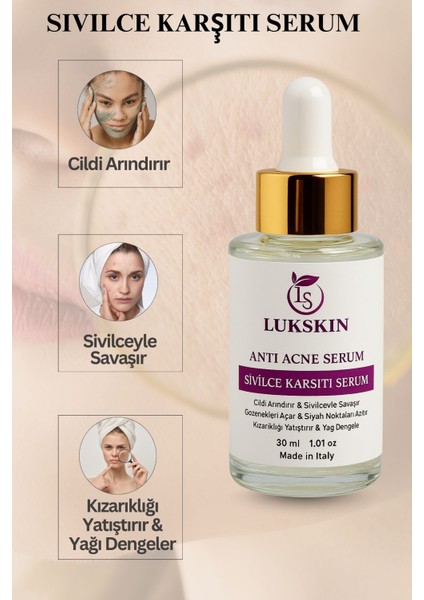 Akne ve Karşıtı Serum - Akne Kurutucu - Siyah Nokta Leke Iz Akne Komedon Karşıtı modelleri
