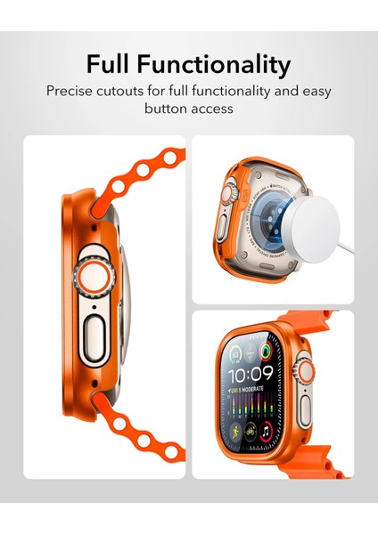 Apple Watch Ultra 2 49MM Armorite Protection Saat Kasası + 2 Adet Saat Cam Ekran Koruyucu Set indirimleri