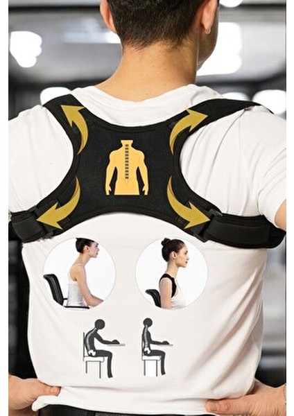 Dik Duruş Korsesi Kadın Erkek Kamburluk Korseleri Önleyici Medikal Durmak Için Korse Sırt Omuz Kifoz